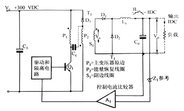 電源適配器離線(xiàn)單端正激變換器